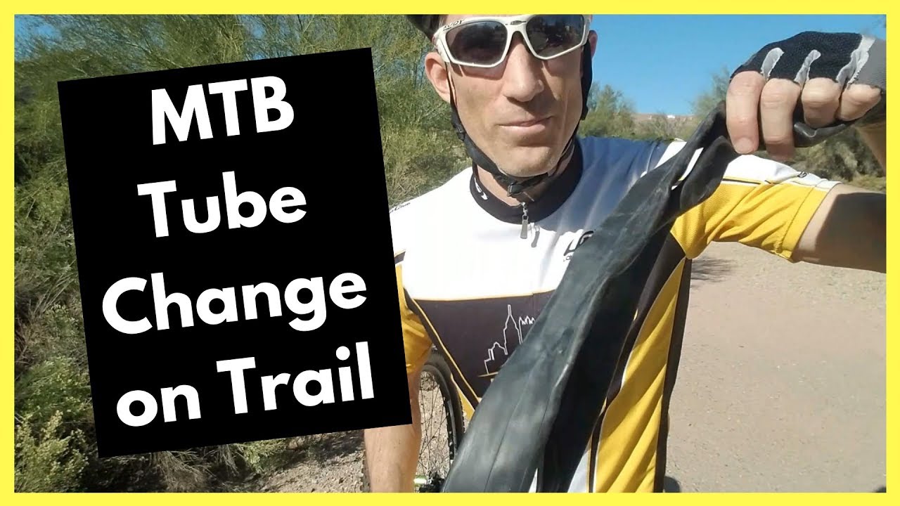 How to Change Your Mountain Bike FLAT Tube with a CO2 cartridge on the ...
