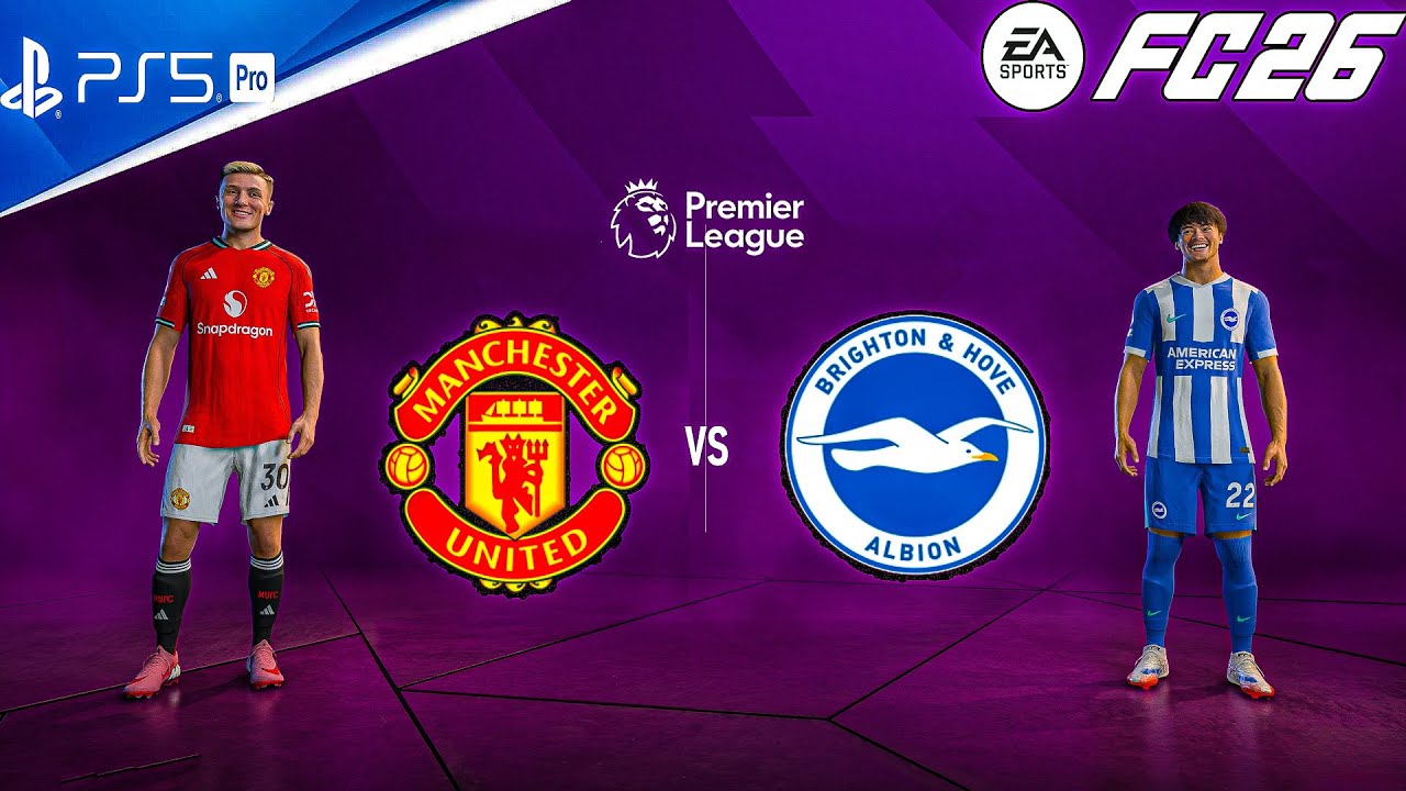 FC 26 — «Манчестер Юнайтед» против «Брайтона» | Потрясающий игровой процесс в разрешении 4K с час...