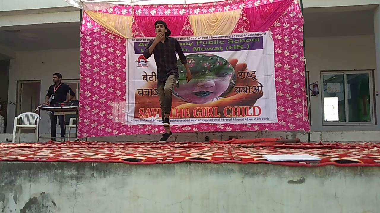 Dance on sniper song by sahil khan in Aditya army public school YouTube