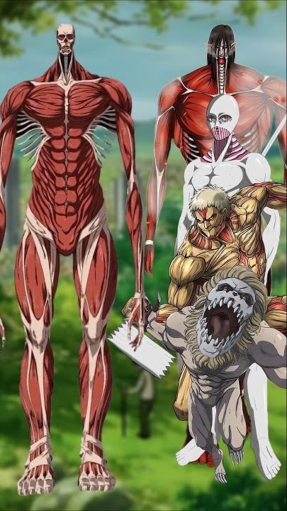 Armin Colossal Titan vs All Titan's #armin #titans #attackontitan