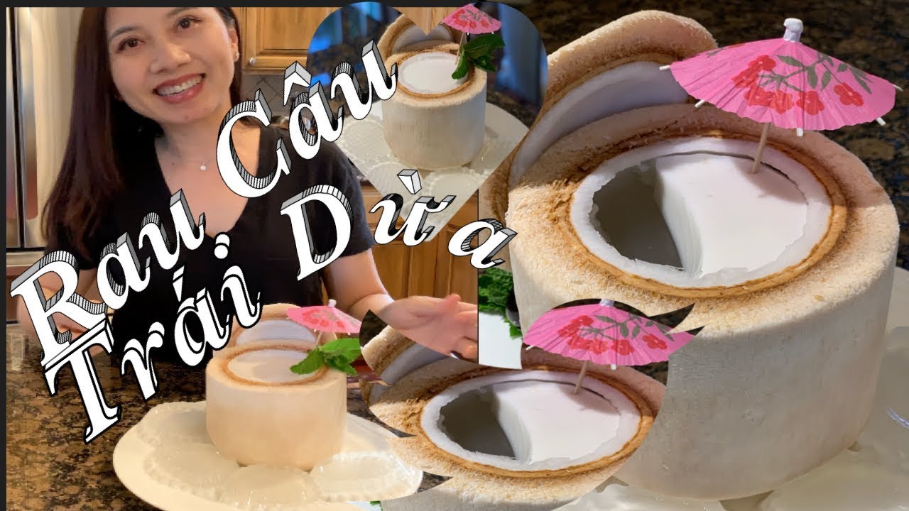 Hướng dẫn Cách nấu rau câu dừa – Làm rau câu dẻo trái dừa thơm ngon dẻo và mát lạnh – Coconut Jelly – Taylor Recipes | Cuộc Sống Mỹ