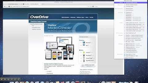 Install Overdrive Media Console on a Mac (OS 10.4 through OS 10.7)