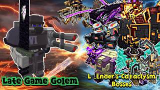 Late Game Golem VS L_Ender 's Cataclysm  Bosses | Minecraft |Mobs Battle
