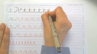 C is for Cursive Class | Lesson #11 Lowercase Originals t x r s Practice