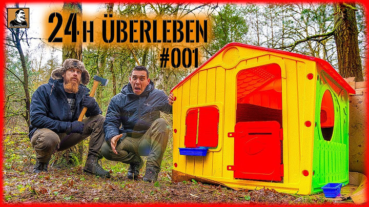 Mit SPIELZEUG HAUS im WALD 24h überleben | Tiny House bauen und einrichten mit Fritz Meinecke TEIL 1
