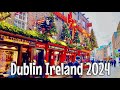 Dublin Ireland - 4K Dublin City walk 2024| A walking tour of Temple bar’s Christmas Magic |UHD 60fps