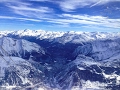View from the cable car on the Mont Blanc Skyway
