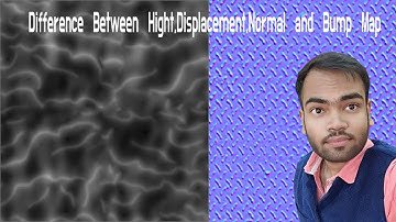 Difference Between Height,Diplacement , Bump and Normal Map