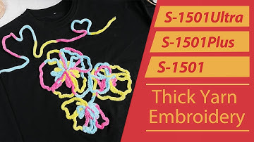 Smartstitch borduurmachine S-1501/S-1501Ultra/S-1501Plus Leer borduren met dik garen