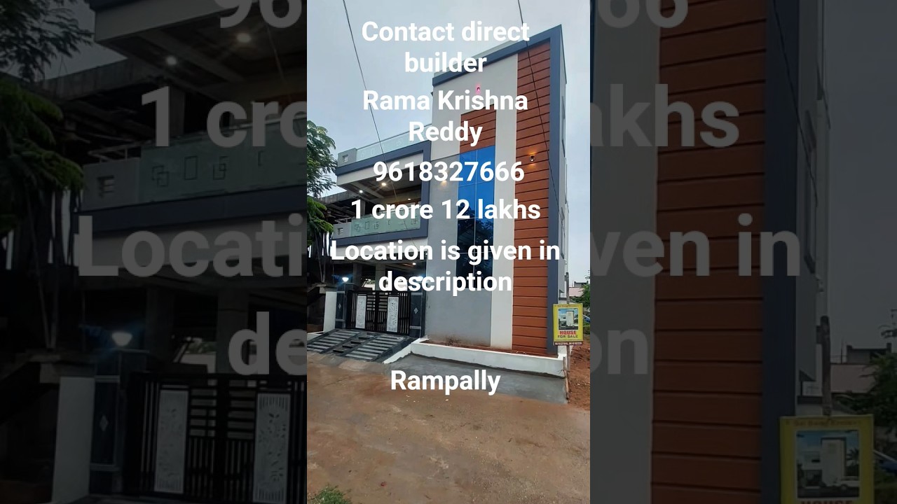 East facing 120 sq yards house for sale in rampally G+1 