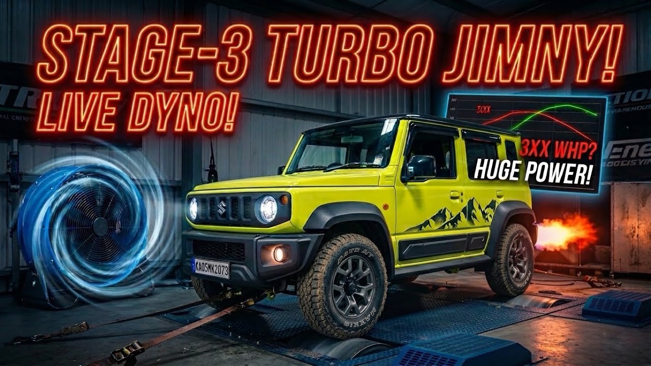 Stage-3 Turbo Jimny Live Run | Built By Code6 - YouTube