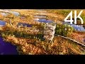 4K UHD Kemeri National Park Boardwalk in the Grand Bog Timelapse/Aerial Video in Latvia