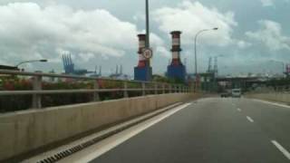 Driving on Jurong Island Highway