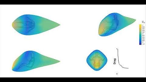 Aerodynamic shape optimization around a human