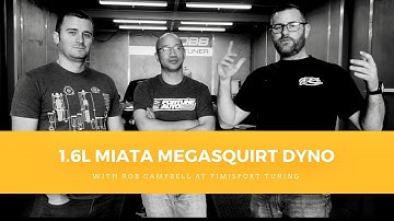 Megasquirt 1.6L Miata Dyno Results