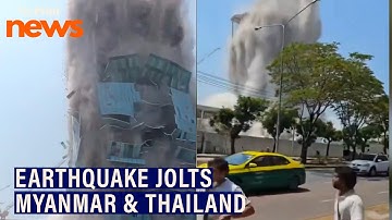 Watch: An under construction building collapses in Thailand following an earthquake in Myanmar