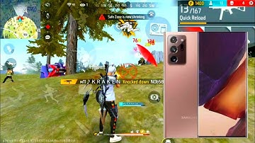 999% HEADSHOT IMPOSSIBLE || SAMSUNG GALAXY NOTE 20 ULTRA 5G 📲|| Free Fire Solo vs Squad Gameplay2023