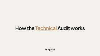 How to Run a Technical SEO Audit in Ryze