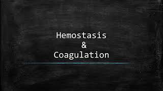 Hemostasis & Coagulation in Surgery