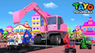 Opposites Song | Learn Opposites with Strong Heavy Vehicles  | Tayo Color Song | Tayo the Little Bus