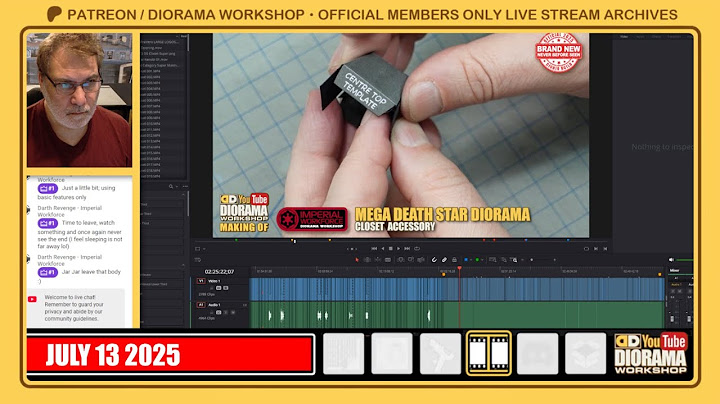 LIVE JULY 13 - DAY 33 EDITING DEATH STAR CLOSET ACCESSORY TUTORIAL