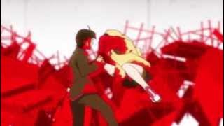 Bakemonogatari fight scene: Koyomi vs. Kanbaru