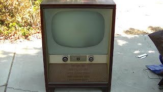 Massive 1954 Motorola 24 inch Black And White Console Television