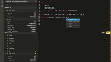 Cross platform SQL editor and database management app for Windows, Linux, and Mac.