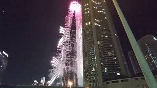 Dubai New 2023 Year Burj Khalifa. Новый 2023 год в Дубае. Салют на башне Бурдж Халифа