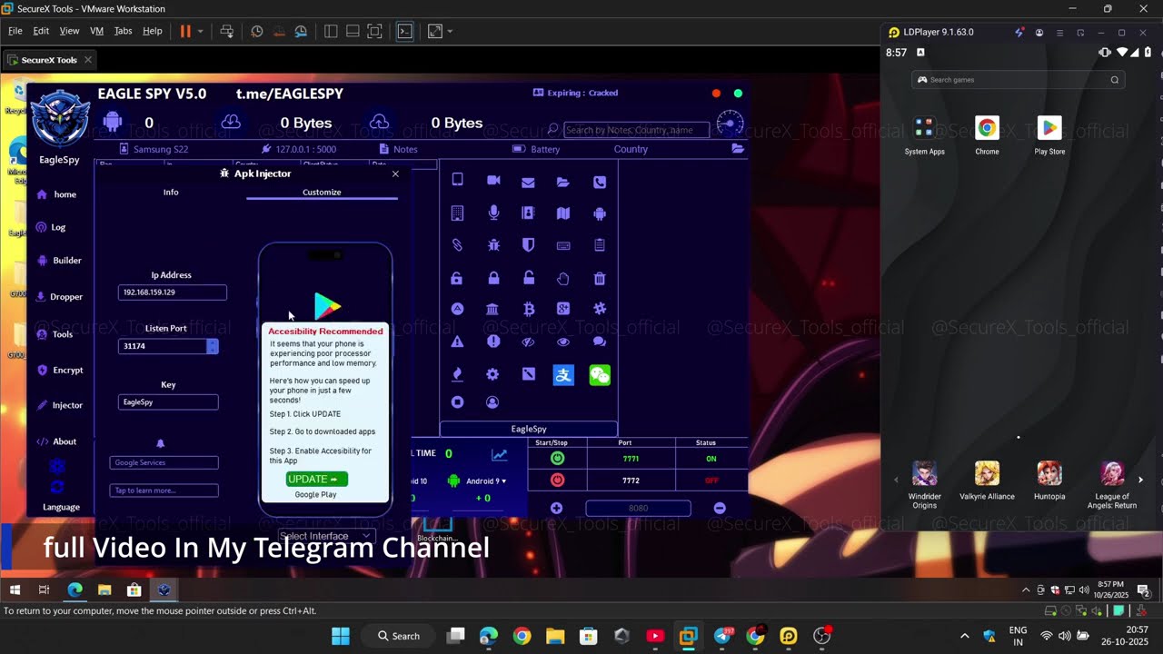 Eagle Spy V5 Full Setup & Overview | Ethical Cybersecurity Tool Explained
