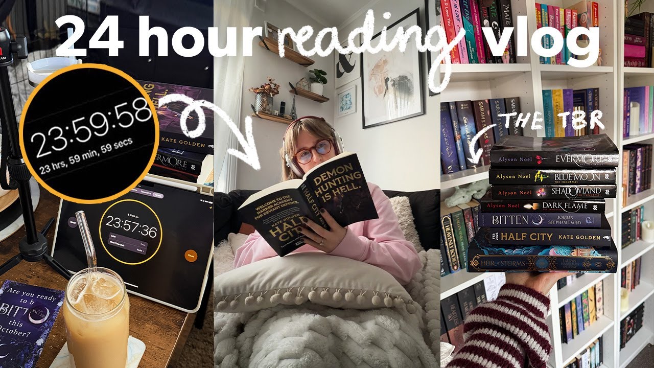 How much can I read in 24 hours? 📖🎧 24 hour reading challenge