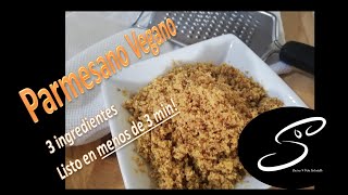 Queso PARMESANO SIN LÁCTEOS | 3 Ingredientes | Listo en menos de 3 min | Cocina & Vida Saludable