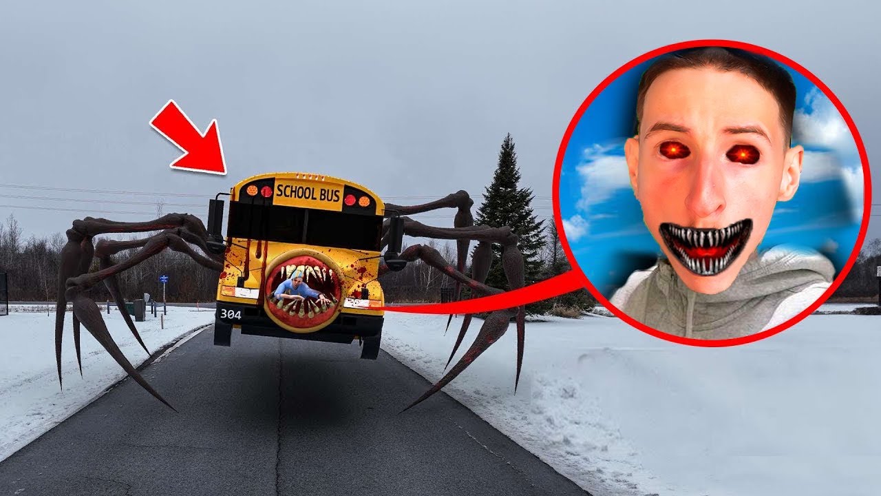 MON DRONE TROUVE INFECTED BUS EATER DANS LA VRAIE VIE !! (EFFRAYANT)