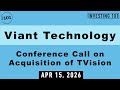 Viant Technology Conference Call on Acquisition of TVision | April 15, 2026