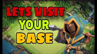 COC LIVE🔴LETS VISIT YOUR BASE | LIVE WAR ATTACKS