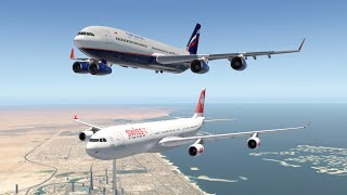 Ilyushin IL-96 VS Airbus a340 - YouTube