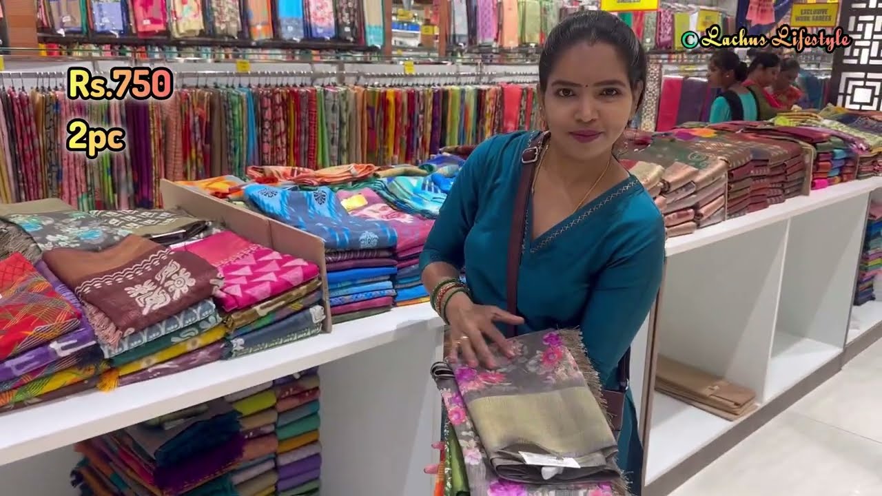 Chennai Silks Semi Silk Sarees Jacquard Tussar Silk | Georgette Chiffon Crepe Silk Cottons 3 Pcs 600