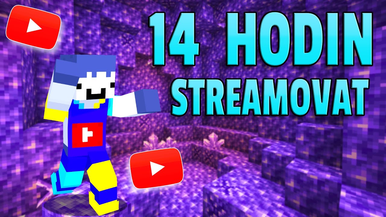 [CZ/SK] 14 hodinový Minecraft Stream DRUHÁ ČÁST - YouTube