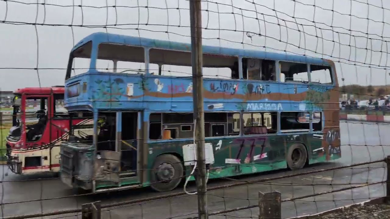 Buses, Fireworks & Total Destruction at Buxton Raceway!