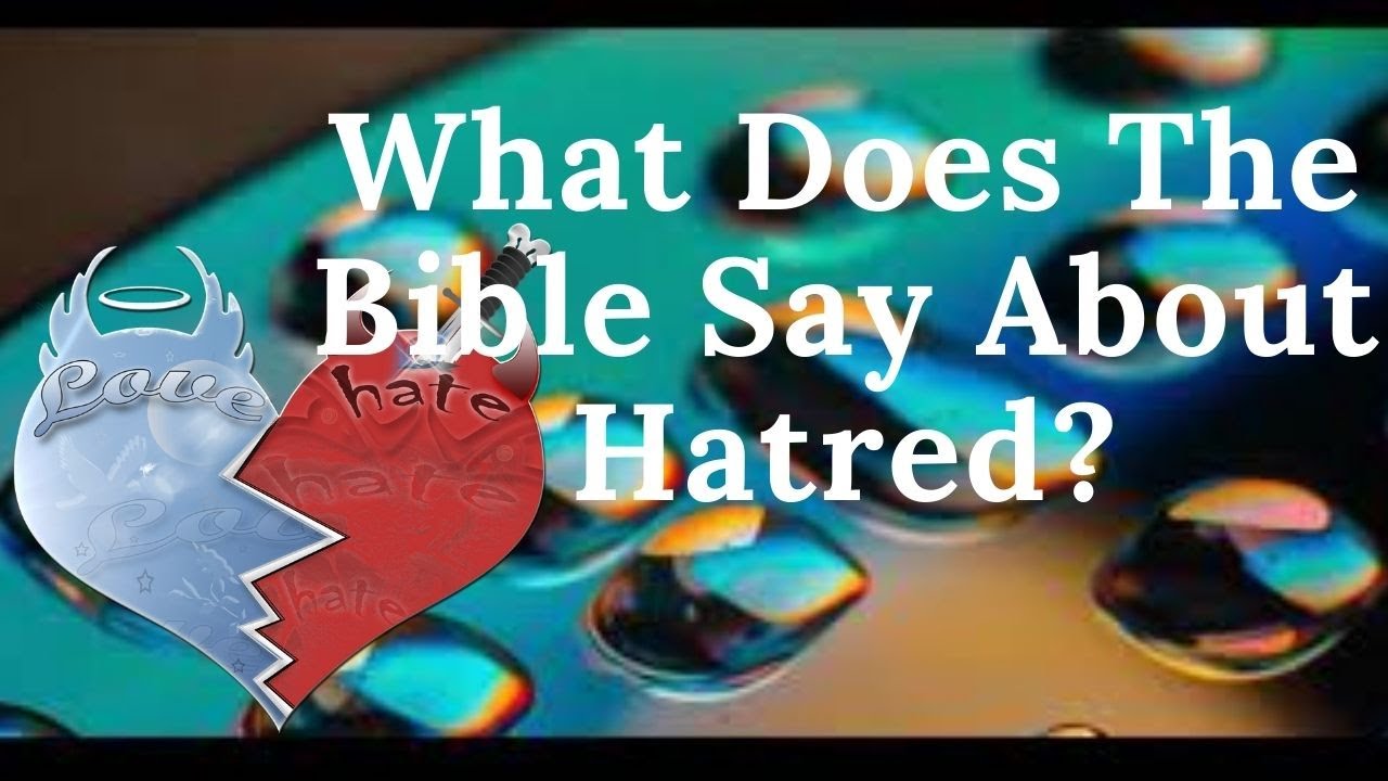  What Does The Bible Say About Hatred YouTube