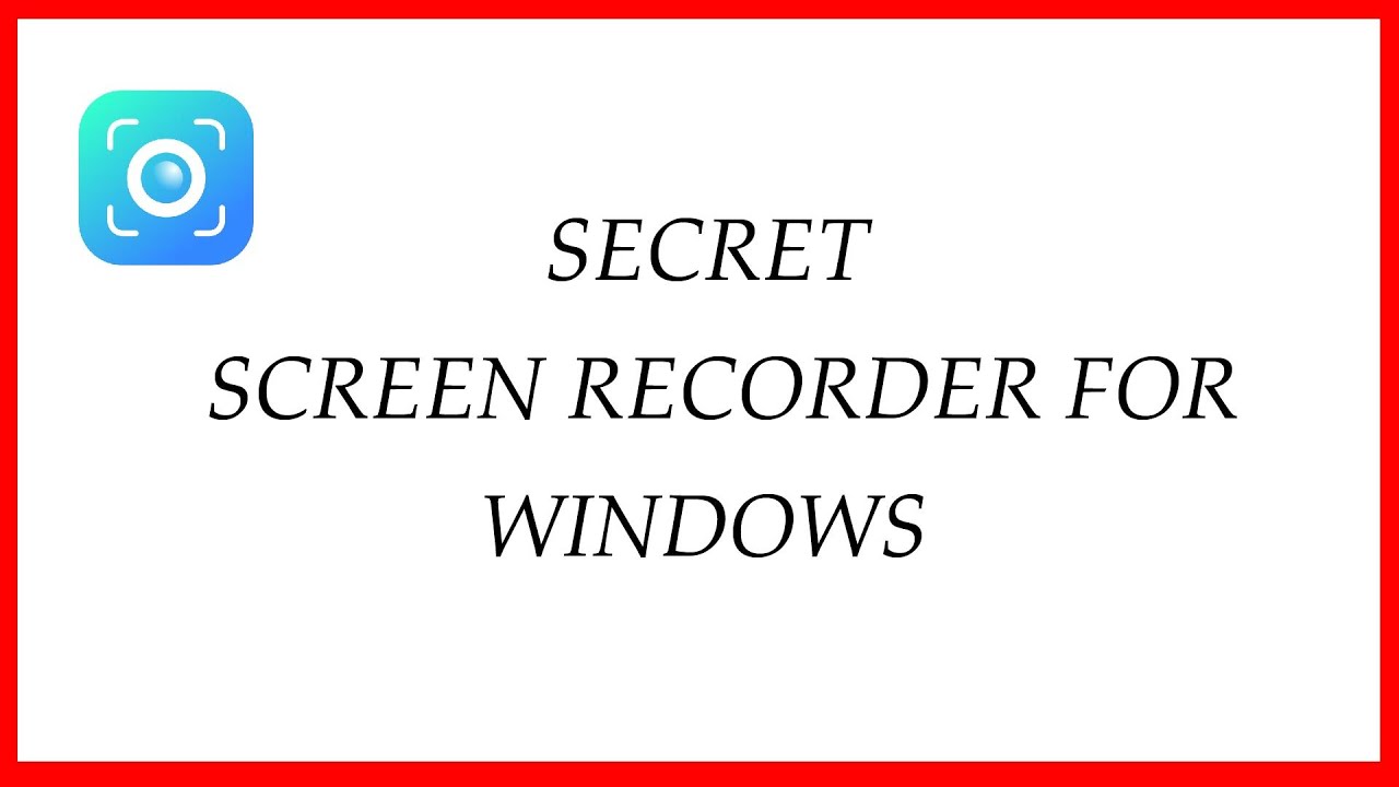 How To Use Hidden Screen Recorder On Windows 10 YouTube