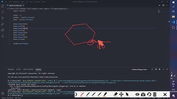 Drawing any regular polygon in Python