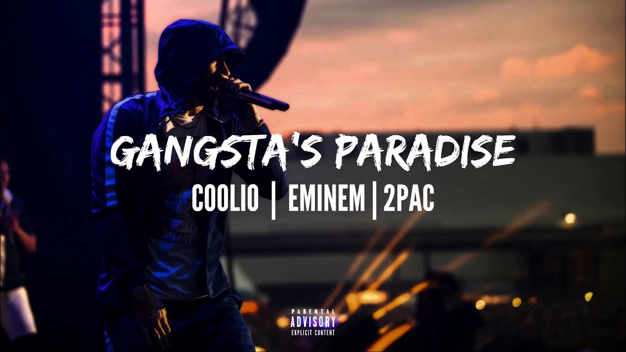 Gangsta s mp3. Эминем гангста. Gangsta Paradise Eminem. Coolio и Eminem. Gangsta's Paradise обои.