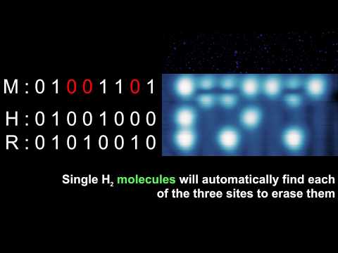 Molecular Eraser for Atomic Memories