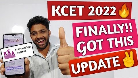 KCET 2022 - FINALLY WE GOT THIS UPDATE 🔥