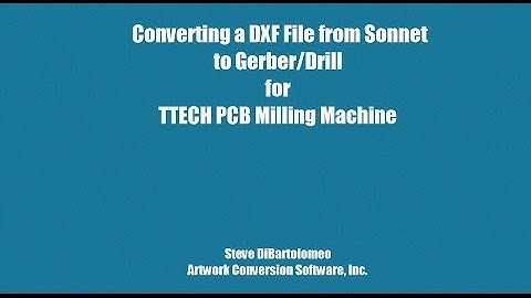 AutoCAD DXF to Gerber & Drill