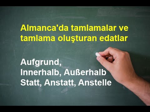 Genitivpräpositionen 2 Almanca tamlamalar ve tamlama oluşturan edatlar A2 B1 B2