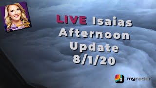 LIVE Afternoon Tropical Update: Hurricane Isaias with Chief Meteorologist Leslie Hudson 8\/1\/20