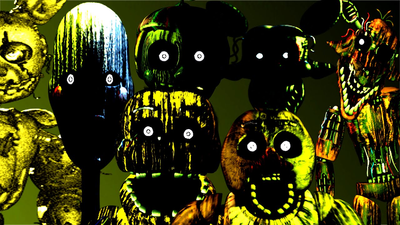 Five Nights at Freddy's 3 All Jumpscares & Hallucinations 