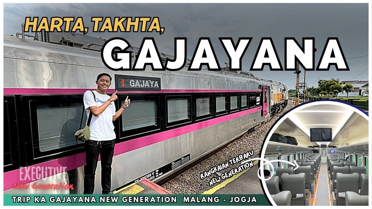 KERETA KESAYANGAN GANTI RANGKAIAN‼️🥳Trip KA Gajayana Eksekutif Stainless Steel New Generation 🤩